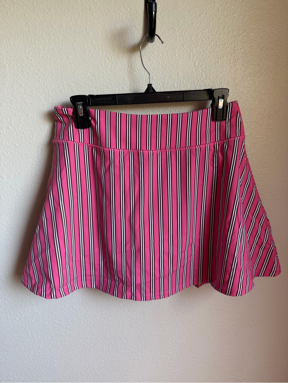 NWT Addison Bay FLOUNCE SKORT ROSE/LACQUER STRIPE Tennis Sz M - Picture 8 of 12